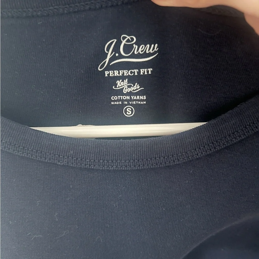 J. Crew Dark Blue Perfect Fit Tee